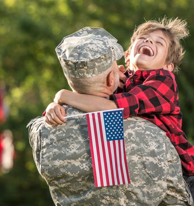 military father and son